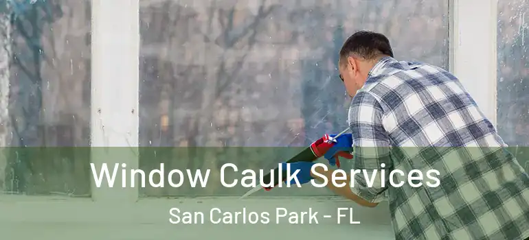 Window Caulk Services San Carlos Park - FL