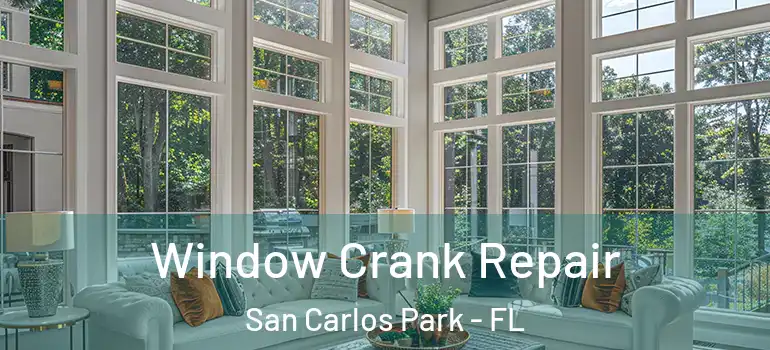 Window Crank Repair San Carlos Park - FL