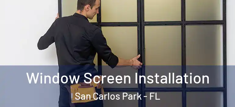 Window Screen Installation San Carlos Park - FL
